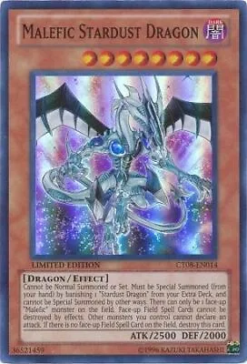 Malefic Stardust Dragon CT08-EN014 Super Rare Limited Edition • $9.31