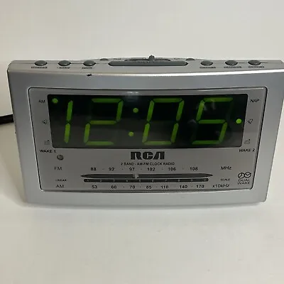 RCA RP3703A Multi-function Dual Wake Alarm Clock AM/FM Radio Tested Works • $29.97