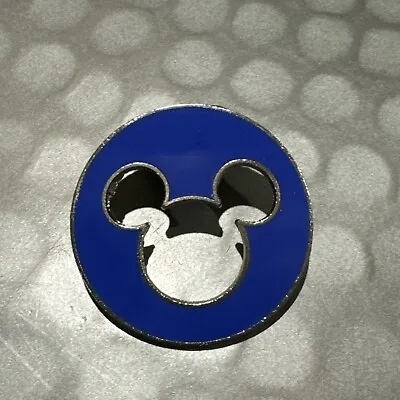 Disney Trading Pin Royal Blue Mickey Mouse Cut Out Icon Round  • $4.99