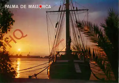 Picture Postcard-:Palma De Mallorca Sailing Ship • £2.49