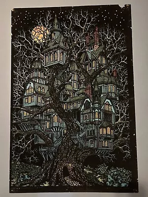 Tree Housevintage Blacklight Poster 1970's By Western Graphics • $199.99