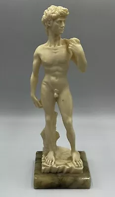 Oxolite A. B. &F. David Statue Michelangelo Sculptor White Marble Resin Figurine • $50