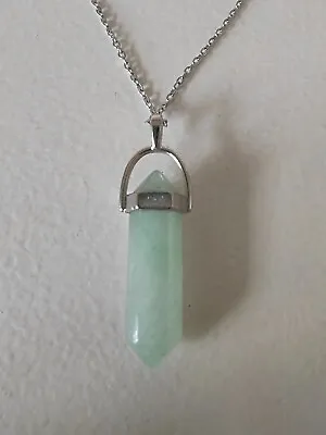 Natural Quartz Chakra Crystal Healing Point Cut Gemstone Pendant Reiki Necklace • £3.19