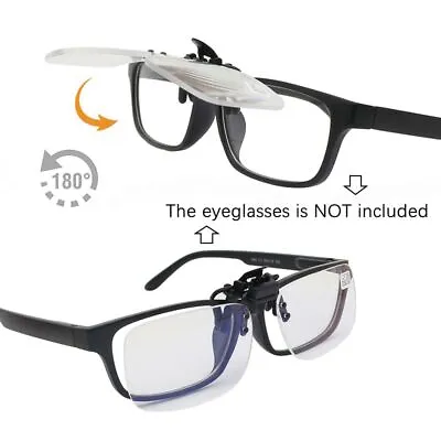 Flip Up Down Clip Presbyopic Glasses Rimless Magnifying Glasses  For Reading • £4.41