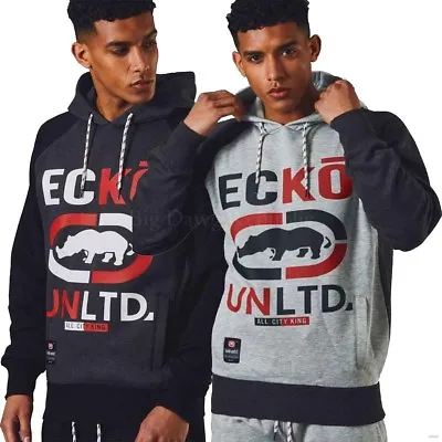 Ecko Men's Designer Graphic Print Overhead Hoodie New Hip Hop Star Era G Top • $63.31