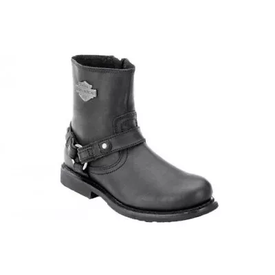 HARLEY-DAVIDSON FOOTWEAR Men's Scout Black Leather Motorcycle Boots D95262 • $129.89