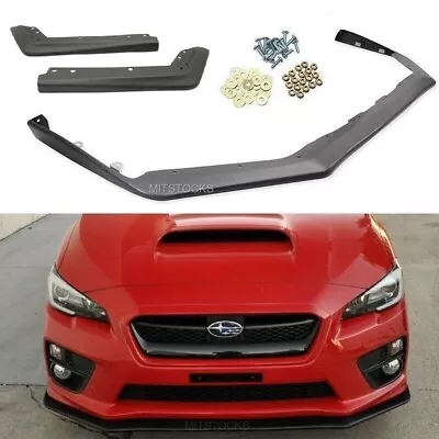 $107.99 • Buy For 15-21 Subaru WRX STI V Limited JDM Front Bumper Lip + OE Rear Valance Spats