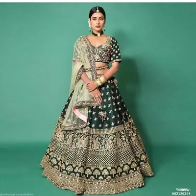 Pakistani Lengha Wedding Wear Indian Party Bridal Lehenga Choli Ethnic Designer • $84.49