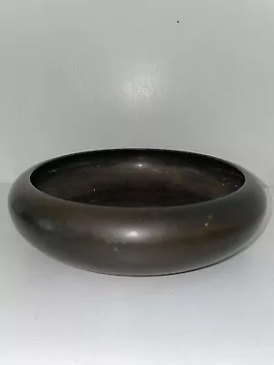 Antique Meiji Japanese Round Bronze Suiban Signed YOSHIDA • $299