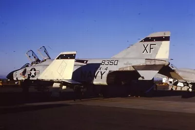 4689 Original Military Aircraft Slide F-4j Phantom 158350/xf5 Vx-4 Usn 1973 • $3.50