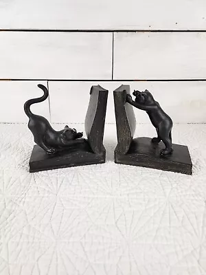 French Playful Cats Sculpture Bookend Statue Figurine Ceramic • $14.99