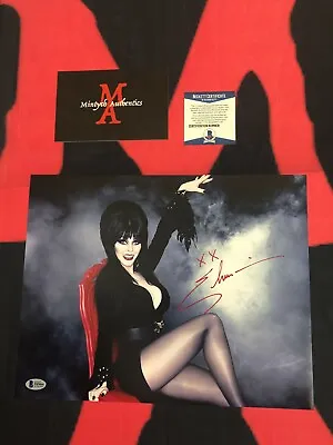 ELVIRA CASSANDRA PETERSON AUTOGRAPHED SIGNED 11x14 PHOTO! BECKETT COA! HORROR!  • $104.99