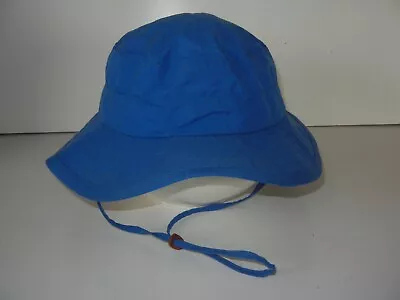 COLUMBIA Blue Nylon WATERPROOF RAIN HAT Summer Beach Sun Hike Bucket Cap Sz L • $27.99