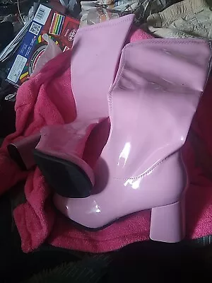 Pink Elmo Glam Go Go Boots Size 9 • $40