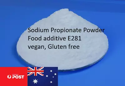 Sodium Propionate Food Grade Food Additive E281 Preservative Preserver Vegan AU • $12.99