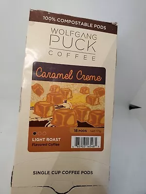 Wolfgang Puck Coffee Caramel Cream Light Roast 18 Pods.Exp.12/23 • $13.90