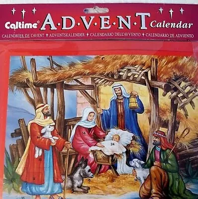 Advent Calendar Manger Baby Jesus 3 Wise Men 9 X 8  Made In England • $10