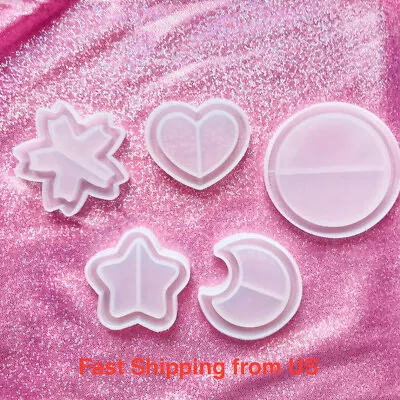 New Shiny Sakura Heart Round Star Moon Shaker Silicone Mold - 5 Styles Available • $2.80