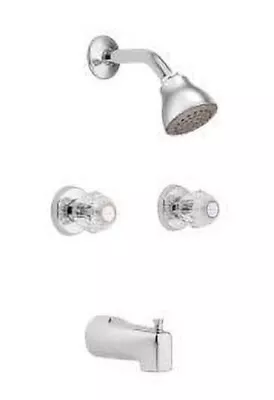 MOEN 2982EP Chateau Tub And Shower Faucet In Chrome Valve Included • $65