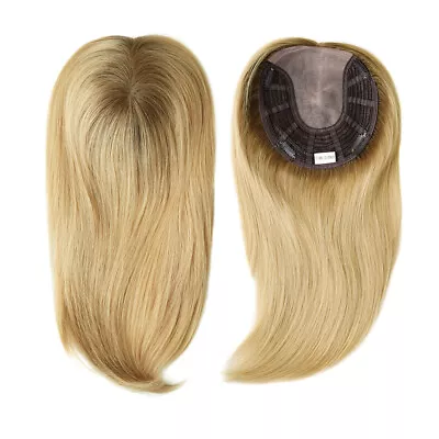 Top Piece For Women Topper European Cuticle Remy Hair Natural Hairpiece 14''TP18 • £229.99