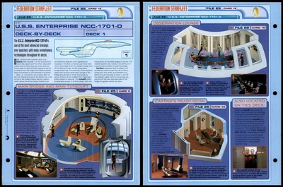 £1.49 • Buy Deck 1 - USS Enterprise NCC-1701-D - Star Trek Fact File Page
