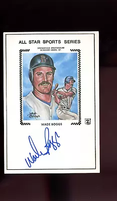 Wade Boggs Z Cachet Auto SIGNED Autographed Boston Red Sox • $20