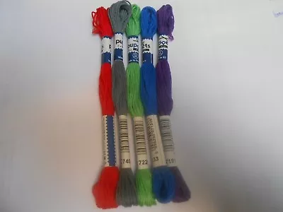 Grab Bag Coats Puppets Mouline Threads Pack Of 5 Assorted Colours • £1.50