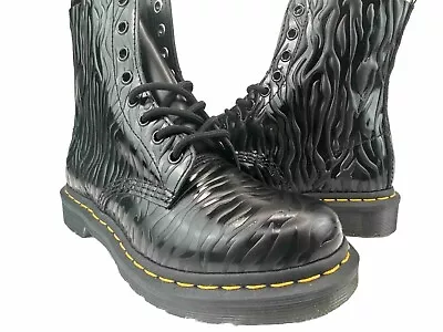New~Dr Doc Martens 1460 Zebra 3D~Camo Combat Women’s 6 Boots Pascal Animal Print • $149.97