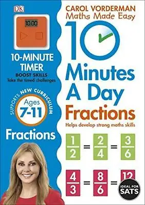 £5.95 • Buy 10 Minutes A Day Fractions By Carol Vorderman Paperback NEW Book