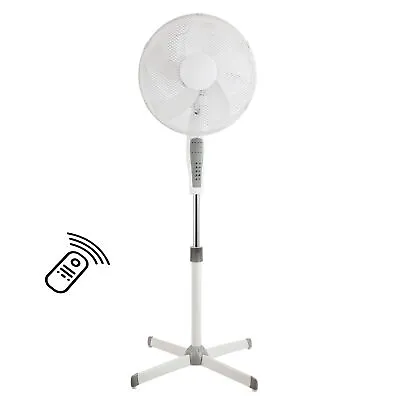 £47.99 • Buy Fan Air Cooling Oscillating Pedestal 16  Fan Floor Standing Remote Cross Base