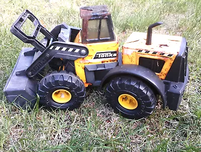 Original Yellow And Black Tonka  Mighty End Loader Excavator 838 • $65