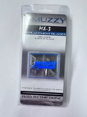 Muzzy - Replacement Blades For MX-3 75 Gr 125 Gr CrossKill 125 & CrossKill 150 • $16.90