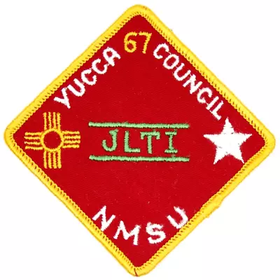 MINT Vintage 1967 JLTI Yucca Council Patch Texas TX New Mexico State University • $7