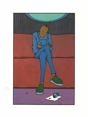 Moebius Art Color Lithograph Jean Giraud Unsigned Page 7 • $72.23