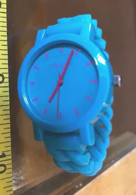 Watch Wristwatch Identity London Blue New Rubber Strap Blue Pink Dial No Battery • £4.73