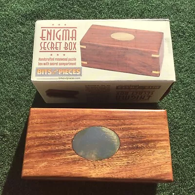 Secret Enigma Puzzle Box Brainteaser Money Hidden Compartments Wood Unique Gift • $21.99