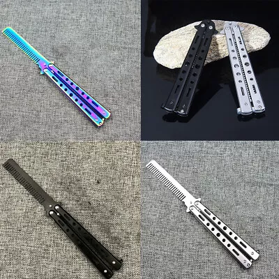 US 1-2 Pcs Practice BALISONG METAL BUTTERFLY Assorted Trainer Knife BLADE Comb B • $9.29