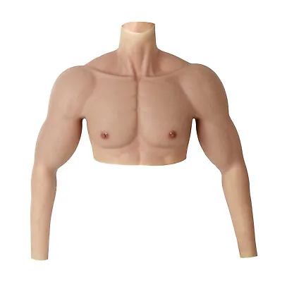 Smitizen Cosplay Silicone Fake Muscle Suit With Arm Realistic Abs For Costumes • £159