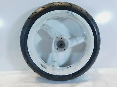 1995 & 1996 Buell M2 Thunderbolt Marchesini White Front Wheel Rim & Tire - Crack • $99.99