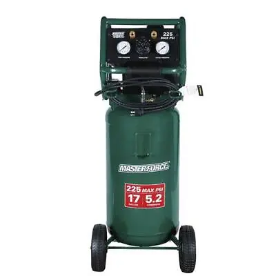 17 Gallon 225 PSI 2 HP Oil Free Portable Wheel Handle Vertical Air Compressor • $628.90