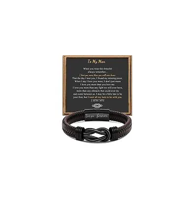 Gift For Men Infinity Bracelet For Men Dad Husband Boyfriend Son Grandson Bro... • $27.42