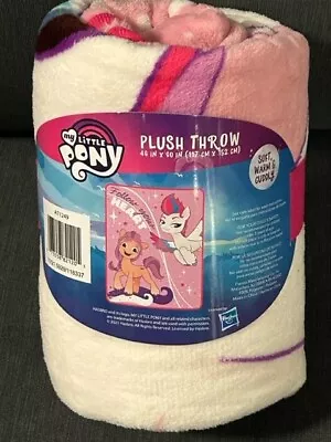 My Little Pony  Follow Your Heart  Plush Soft Nice RARE HTF Blanket NEW Wow! • $19.99