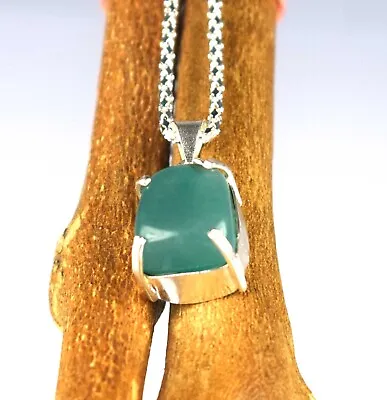 38.25 Ct Colombian Emerald Fancy Cabochon Gemstone Pendant Birthday Gift • $10.49