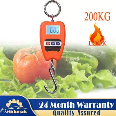 Mini LCD Digital Portable Electronic Scale Heavy Duty Weight Hook Crane Hanging • $22.90