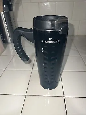 2007 Starbucks Black Barrister Metal Coffee Cup￼ • $13