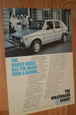 ★1980 Vw Rabbit Original Vintage Advertisement Print Ad 80 Volkswagen • $9.99