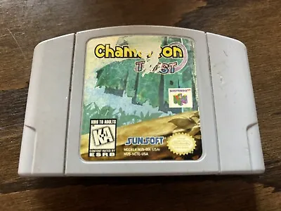 Chameleon Twist (Nintendo 64 1997) N64 Authentic Game Tested! • $25