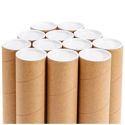 £8.55 • Buy Postal Tubes With End Caps With Plastic End Caps A0/A1/A2/A3 49.5mm +75.5mm