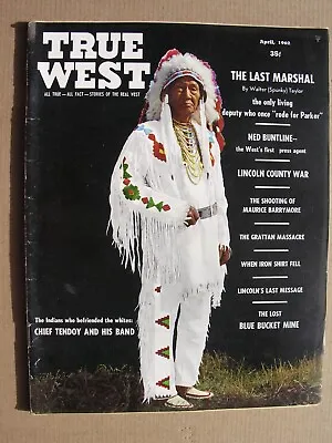 1962 TRUE WEST MAGAZINE April Ned Buntline Rattlesnake Dick Maurice Barrymore • $15.16