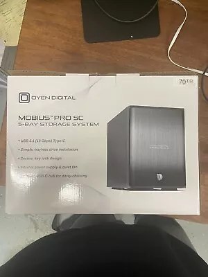 Oyen Digital 70TB Mobius Pro 5C 5-Bay USB-C External Drive Array • $1800